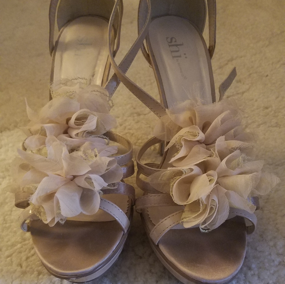 Blush Floral Heels